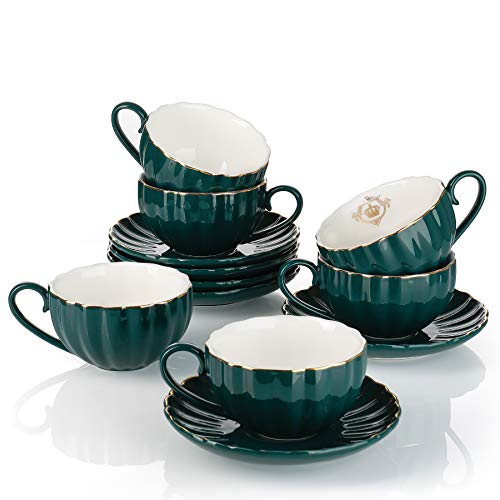 Amazingware Royal Tea Cups and Saucers