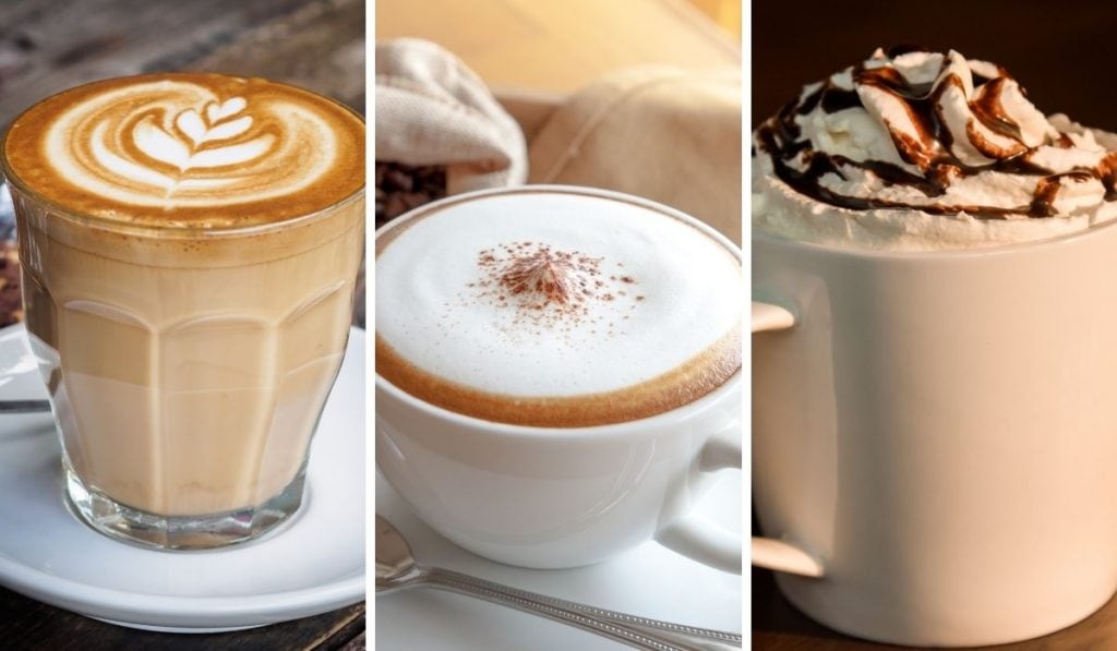 Latte vs. Cappuccino vs. Mocha