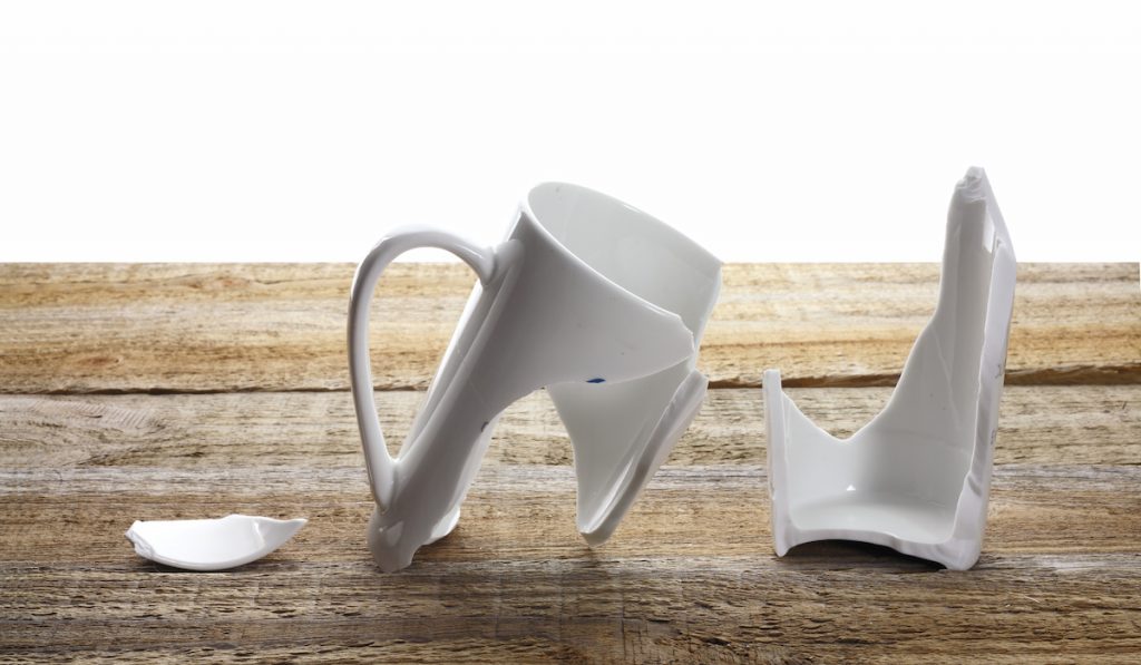 broken coffee mug