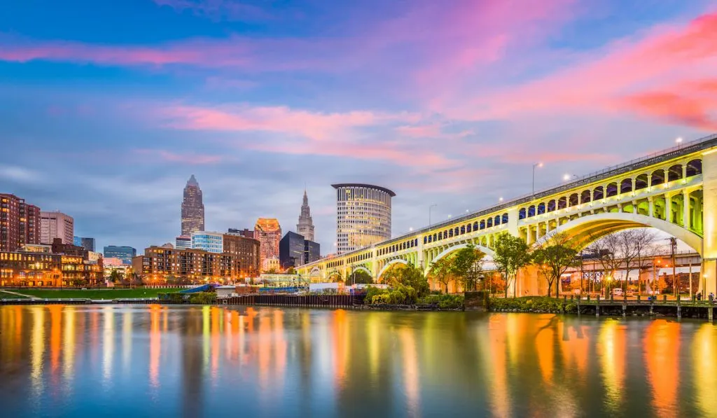 cleveland ohio sunset