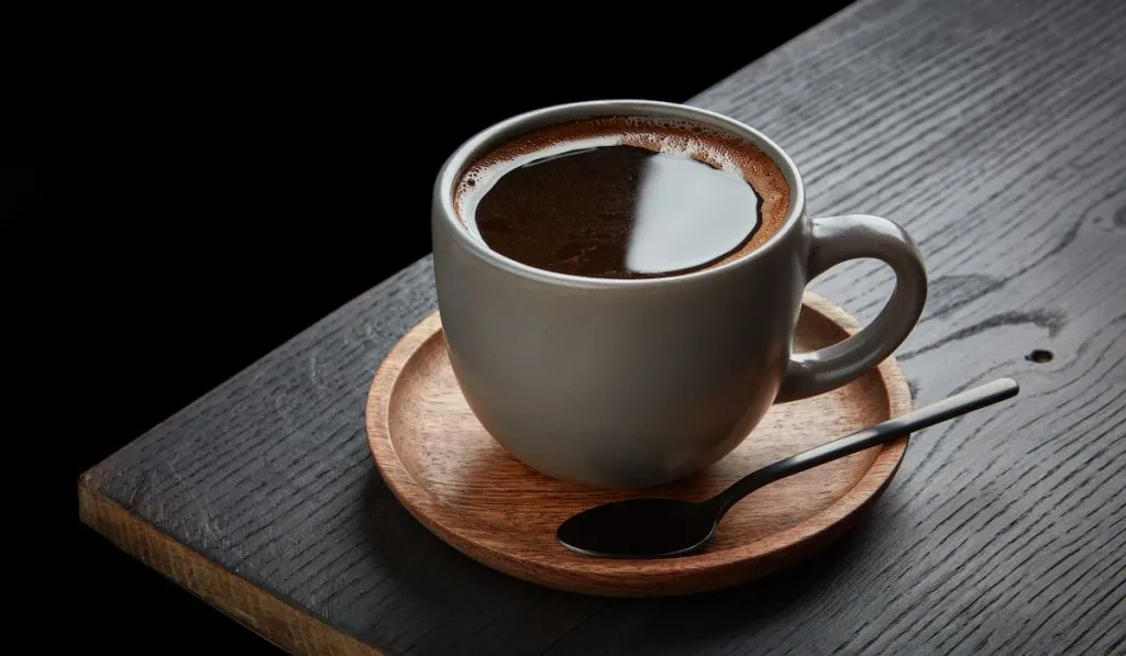 cup of black coffee