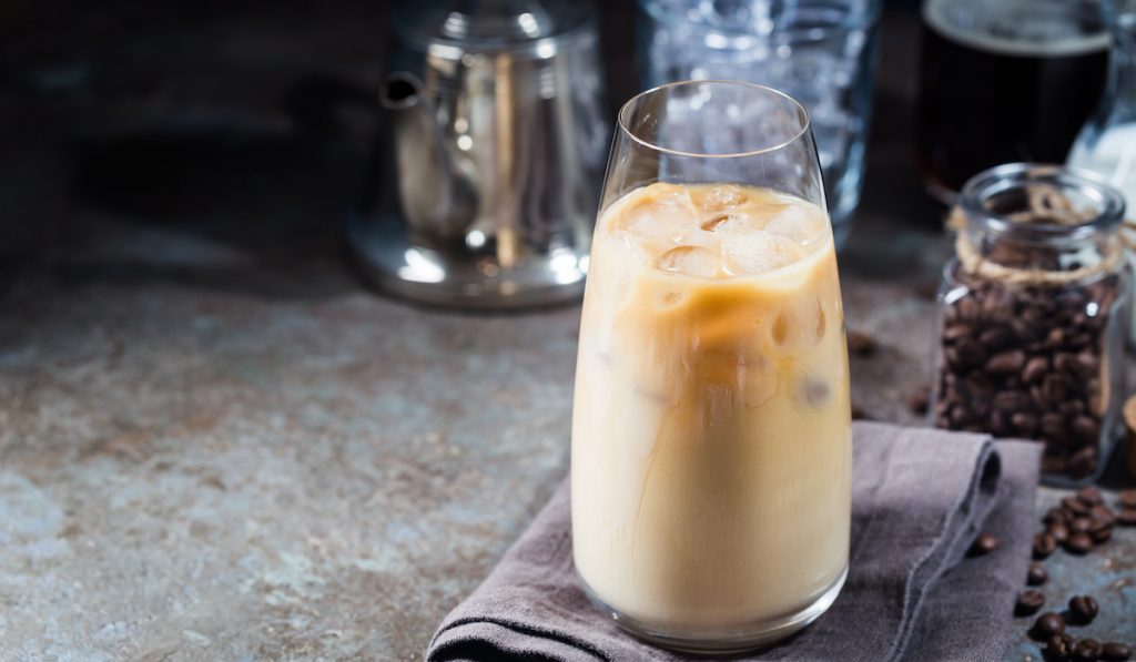 ice coffee in glass