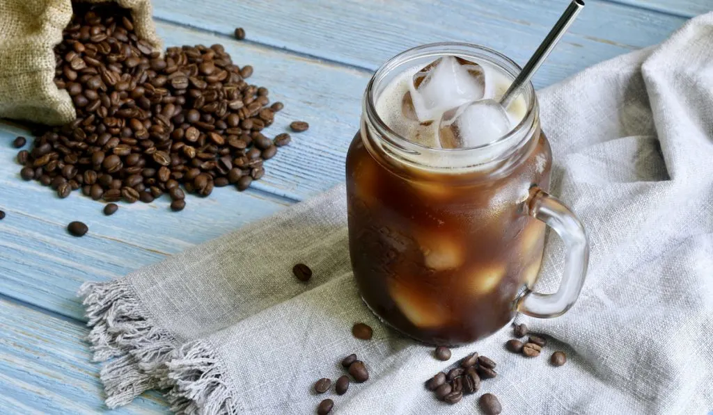 iced black coffee